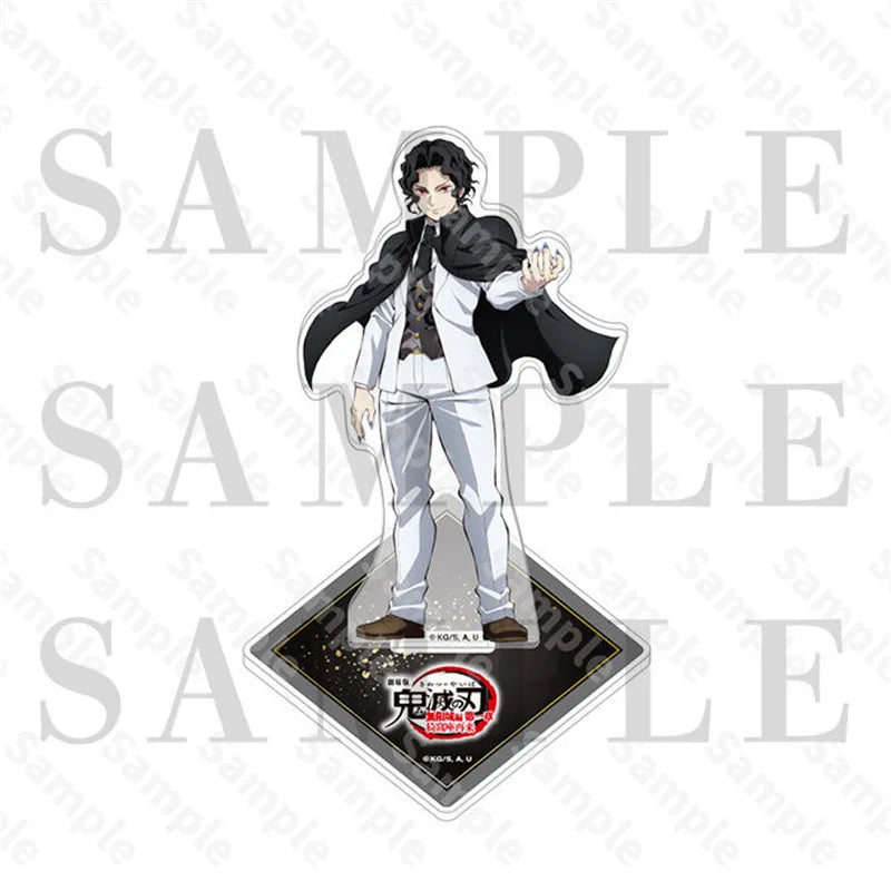 Demon Slayer Anime Peripheral Acrylic Stand Model Kimetsu No Yaiba Douma Kokushibo Akaza Desktop Ornament Fans Collect Gift