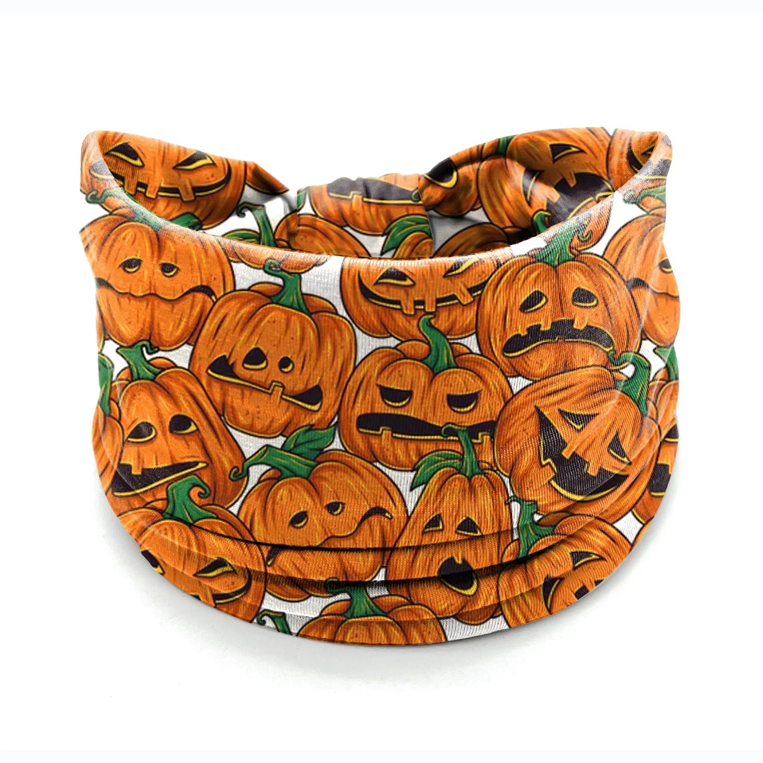 Halloween Headbands For Women Wide Turban Dress Up Costume Headwraps Pumpkin Spider Web Bad Skeleton Hair Band