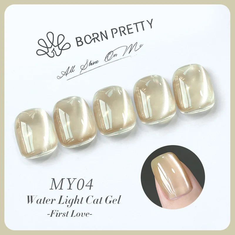 BORN PRETTY 10ml Dark Brown Red Glass Bead Cat Magnetic Gel Nail Polish Semi Permanent Soak Off UV LED Varnish Nail Art Salon