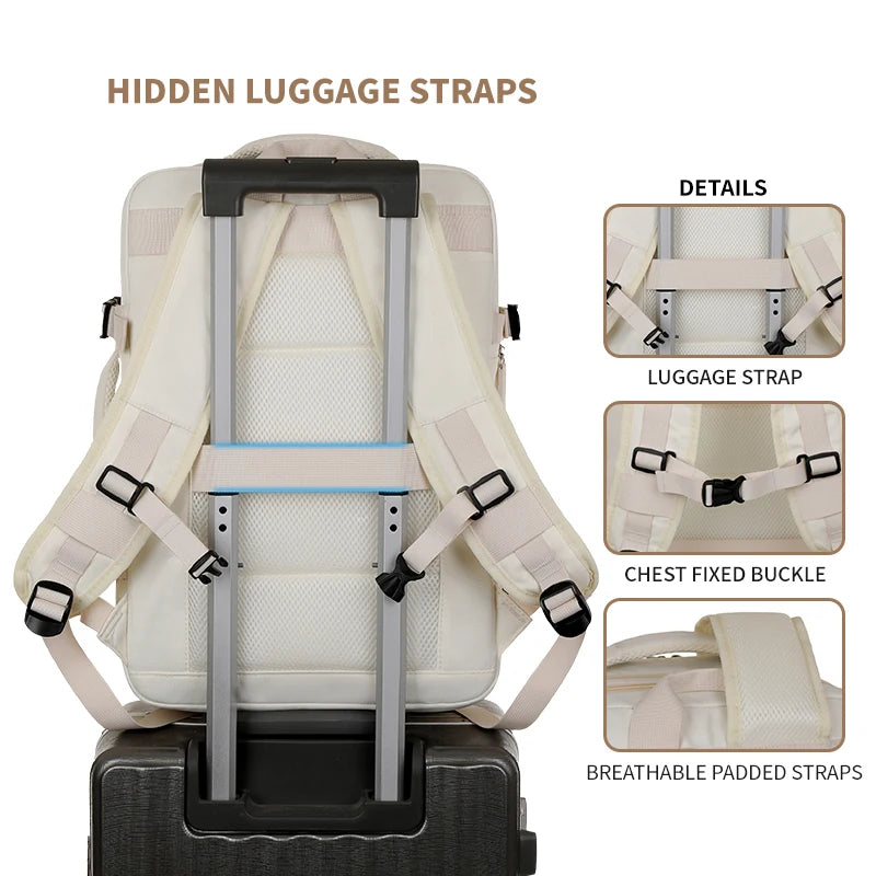 New Airplane-Specific Backpack, Boarding Hand Luggage Backpack, Airplane Travel Laptop Backpack, Student Backpack, Unisex Backpack, Short-Distance Business Trip
