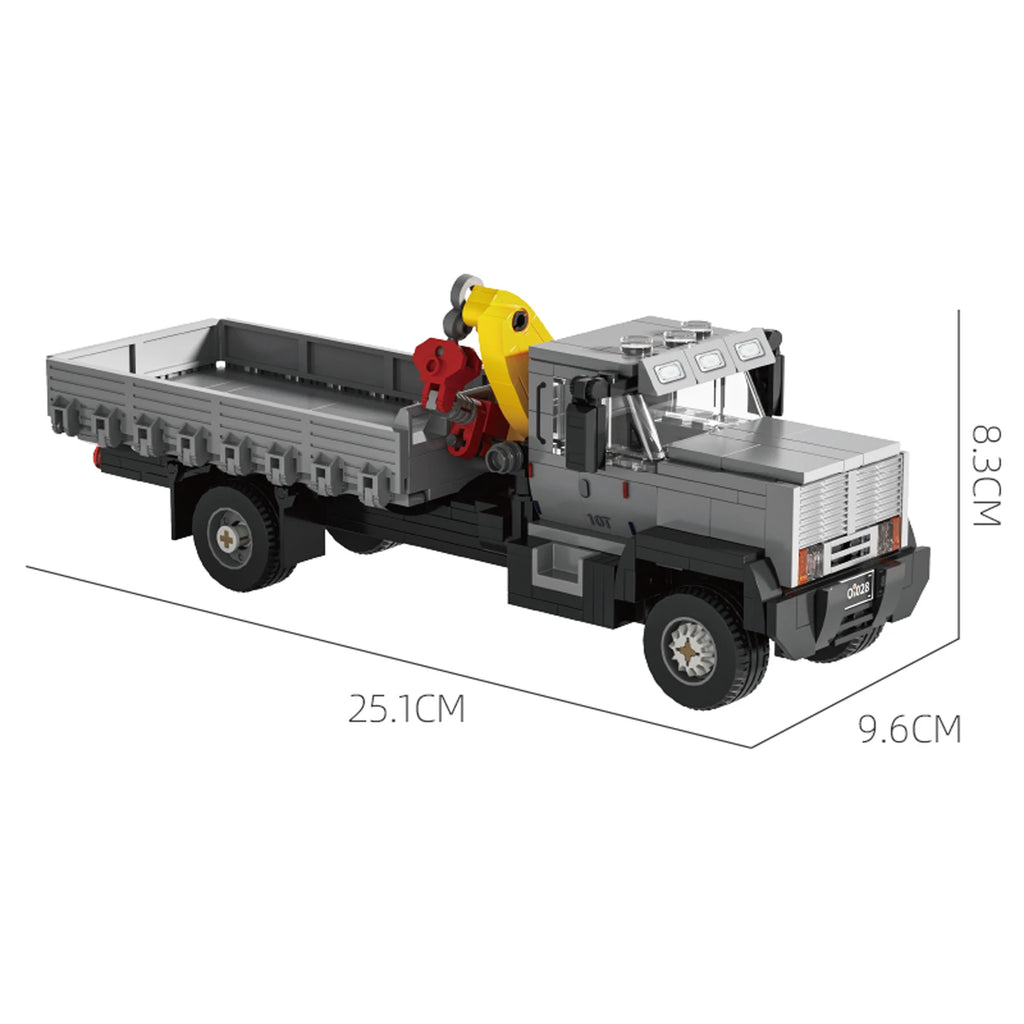 349PCS Crane Truck Truck-Mounted Crane MOC Building Blocks Engineering Vehicle Truck Transport Car Model Bricks Toys Gifts 66023