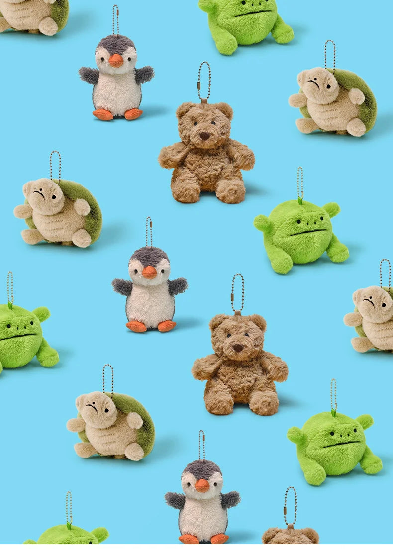 Cartoon Christmas Peanut Doll Plush Toy Bag Pendant Keychain Christmas Gift