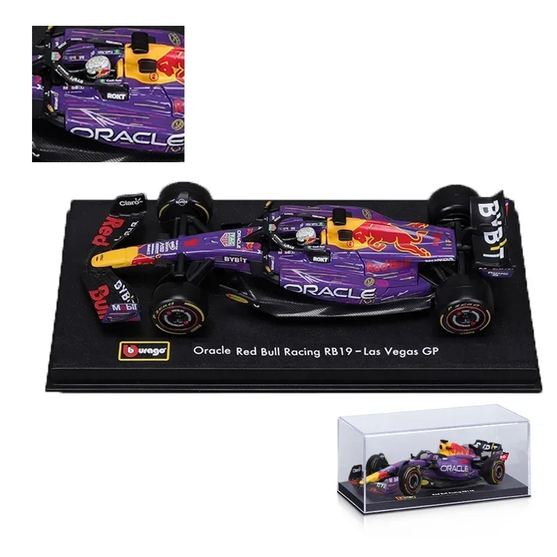 New Year Special Offer Bburago 1:43 F1 Series Alloy Miniature Diecast Model  Monaco Mcl60 Amg W14 E Las Vegas Rb19 Toys Kid Gift