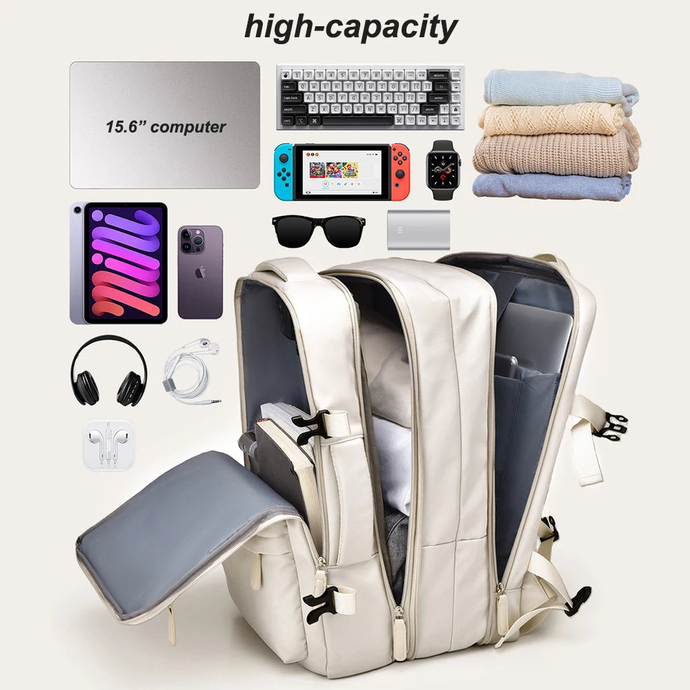 Geestock Travel Backpack Large Capacity Cabin Bags Carryon For Laptop 15.6 Inch Backpack Waterproof Luggage Backpack Ryanair