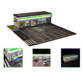 GFans NEW 1:64 Scale Diorama Car Garage Model Parking Lot for Display Gifts Scene Collection Display Car Assembly Scenes Toy