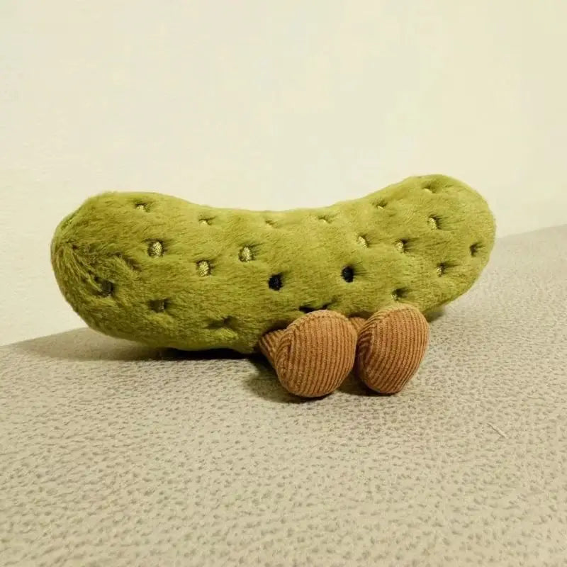 2025 Soft Plush Pickled Cucumber Toys Kawaii Cartoon Dolls Children'S Room Decoration Cushions Pillows Gifts Plush Toy With Legs