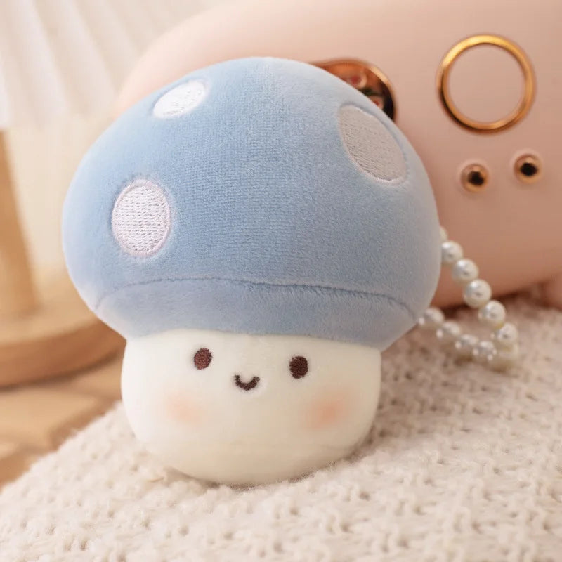 Cute Pendant Small Mushroom Plush Cartoon Doll Bag Hanging Foreign Trade Explosive Mushroom Keychain