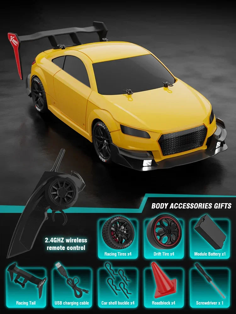 1/14 Large Remote Control Drift Car 2.4G 50km/h High Speed Electric RC Racing Supercar Toys for Boys Children's Birthday Gift