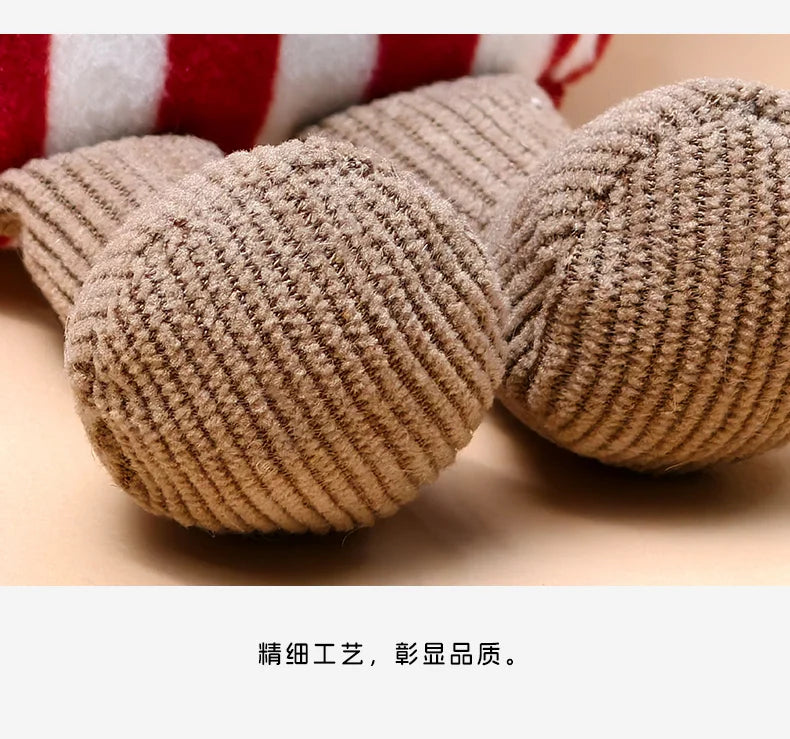 Cartoon Christmas Peanut Doll Plush Toy Bag Pendant Keychain Christmas Gift