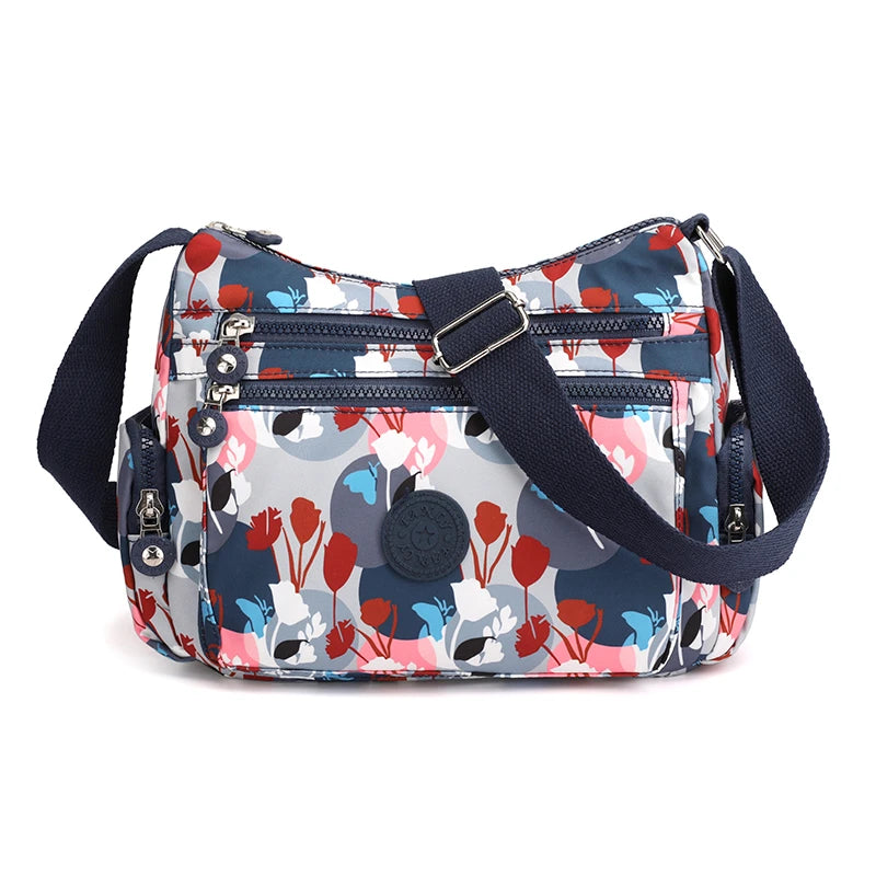 Women Shoulder Bag Handbag Nylon Waterproof  CrossBody Bag Ladies Messenger Bag