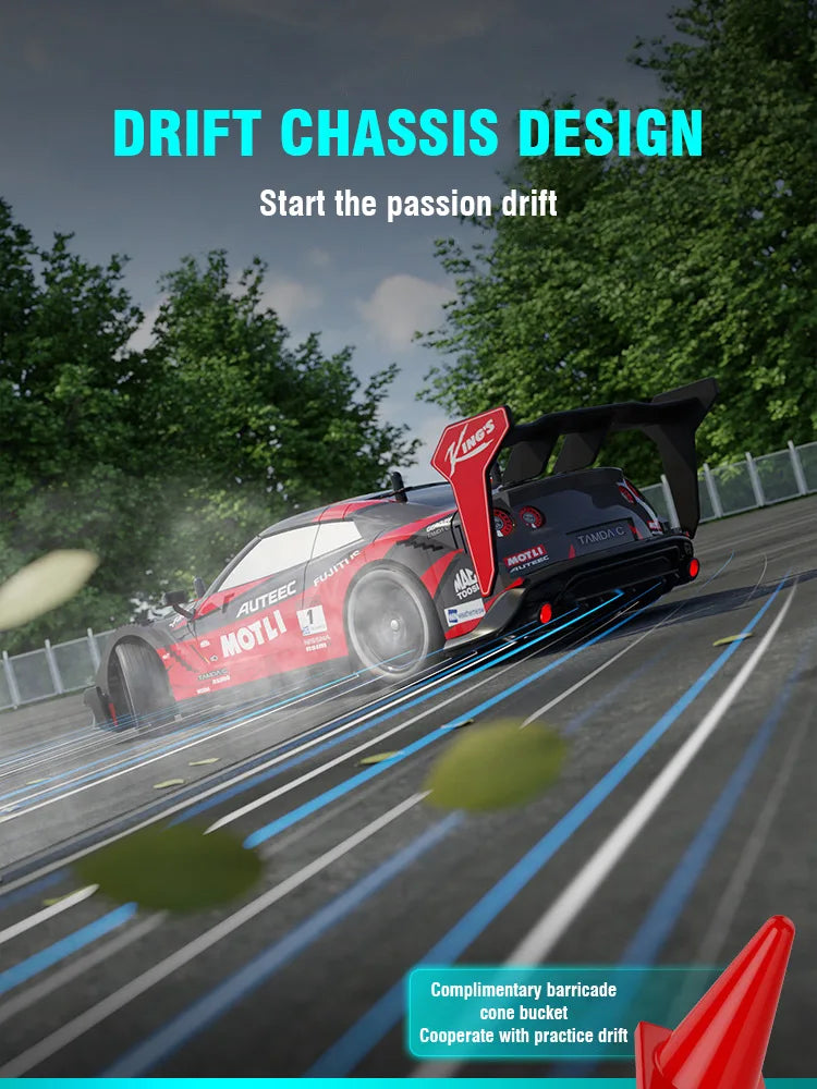 1/14 Large Remote Control Drift Car 2.4G 50km/h High Speed Electric RC Racing Supercar Toys for Boys Children's Birthday Gift