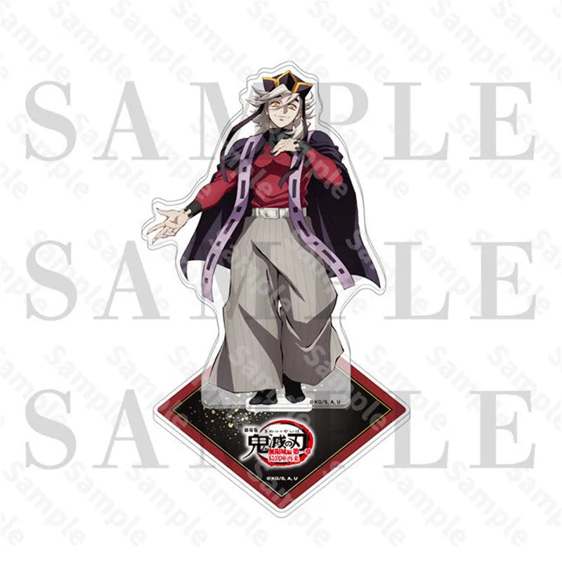 Demon Slayer Anime Peripheral Acrylic Stand Model Kimetsu No Yaiba Douma Kokushibo Akaza Desktop Ornament Fans Collect Gift