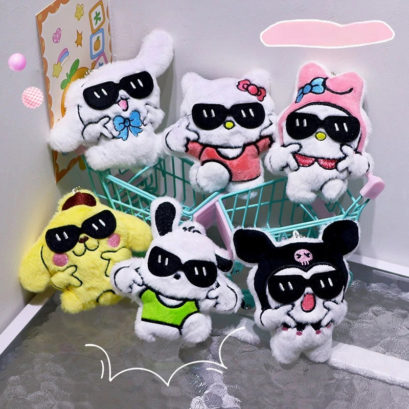 Miniso Halloween decorations Little Demon Sanrio Plush pendant Apiao style Kulomi bag hanging decoration