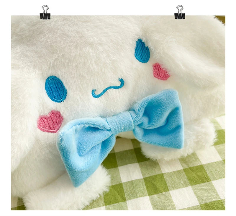 Sanrio Children Stuffed Messenger Bag Cute Cartoon Kuromi Hello Kitty Cinnamoroll Stuffed Single Shoulder Bags Messenger Bags