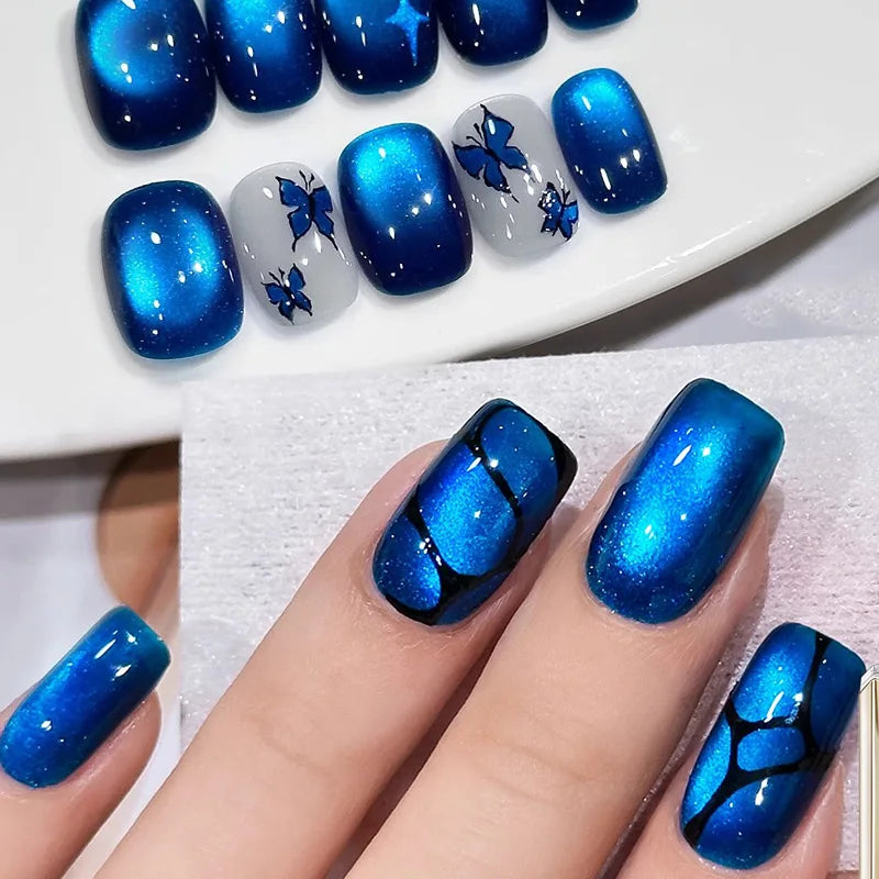 BORN PRETTY HEMA TPO FREE 10ml Rhine Lake Blue Cat Magnetic Gel Polish Semi  Permanent Soak Off UV Gel Nail Art Varnish Manicure