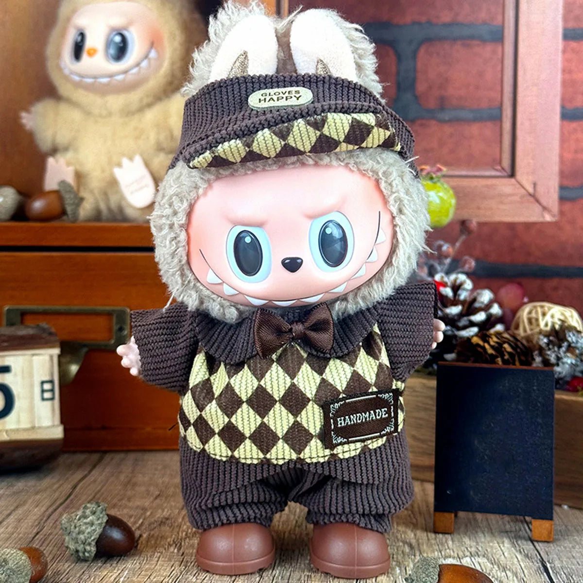 Cute Mini Doll's Clothes Outfit Accessories for Labubu v1/v2 Clothes Set Decoration Kid Toy Gift