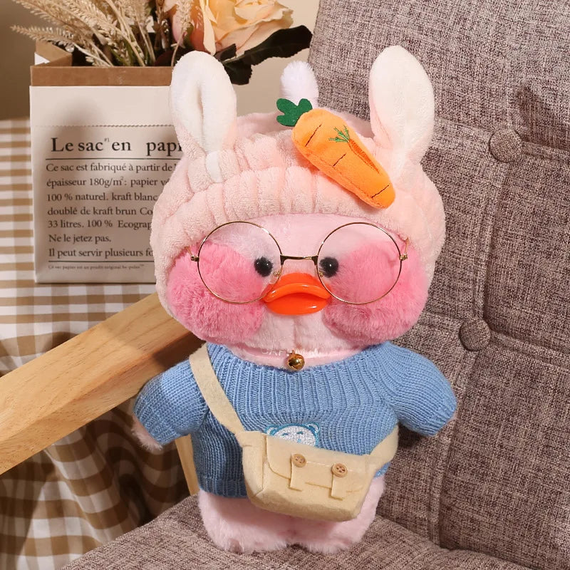 30cm Kawaii Lalafanfan Duck Plush Toy Cartoon Lalafanfan Duck Doll Soft Stuffed Animal Plushie Birthday Gifts For Girl Children