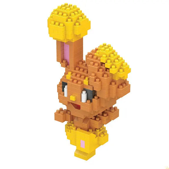 DIY Pokemon Blocks Small Cartoon Mini Building Block Pikachu Charizard Eevee Mewtwo Anime Assemble Action Model Dolls Toys