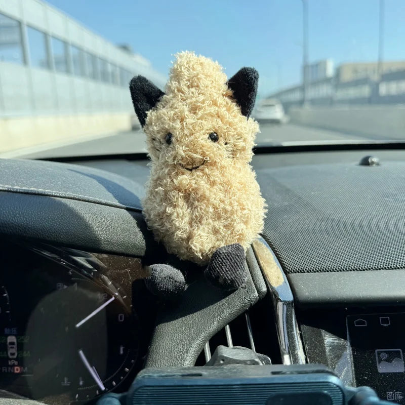 12cm Halloween Fun Cat Peanut Plush Toy Soft Creative Dolls Cute Cartoon Stuffed Cat Doll Funny Christmas Birthday Gift for Kids