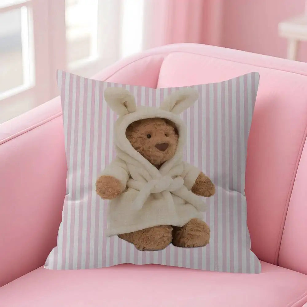 Cute Cartoon J-JellycatS Anime(1)  Maple Design Cushion Cover Happy Autumn Harvest decor Holiday Decorati Pillow Cover