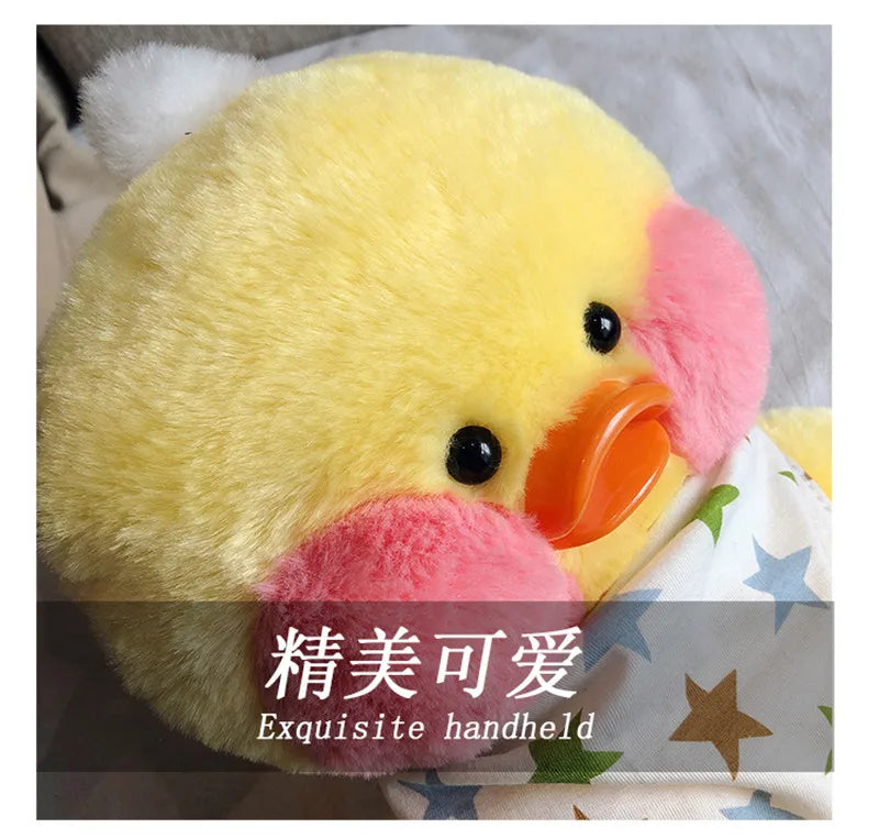 28cm Cute LaLafanfan Cafe Duck Plush Backpack Kawaii Toys Stuffed Crossbody Bag Doll Shoulder School Bag for Girls Gift