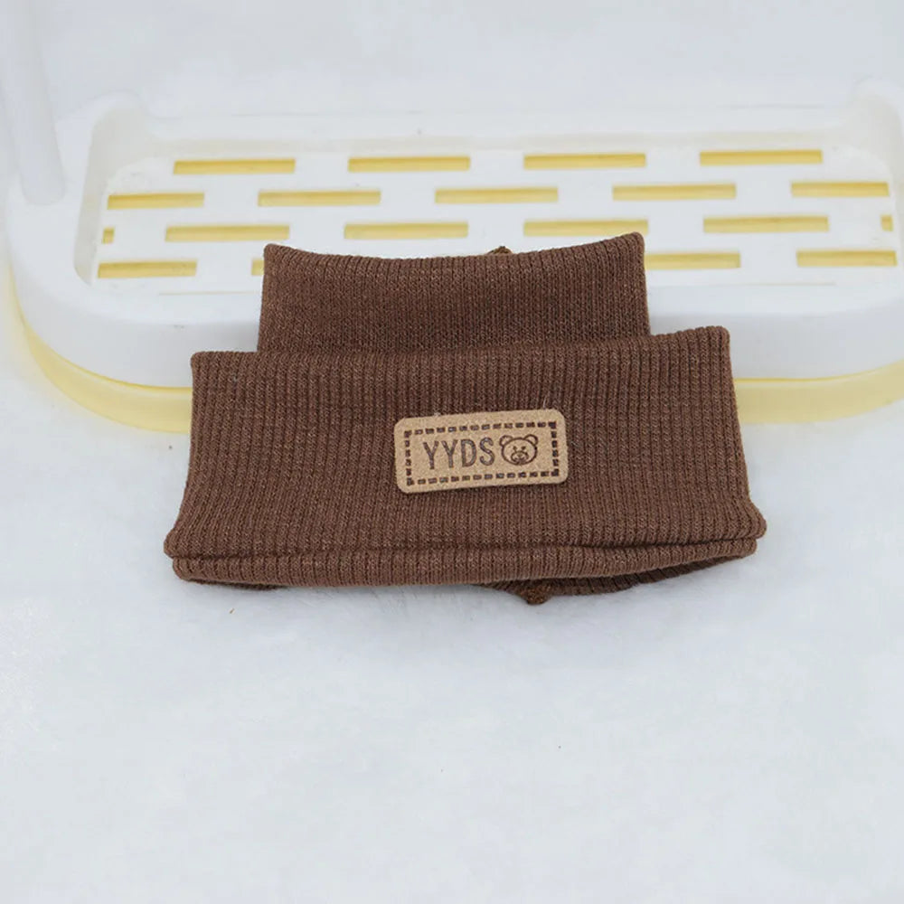 Clothes for Labubu V1 V2 V3 Clothing Doll Retro Brown T-shirt Handsome Clothes Set Doll Accessories