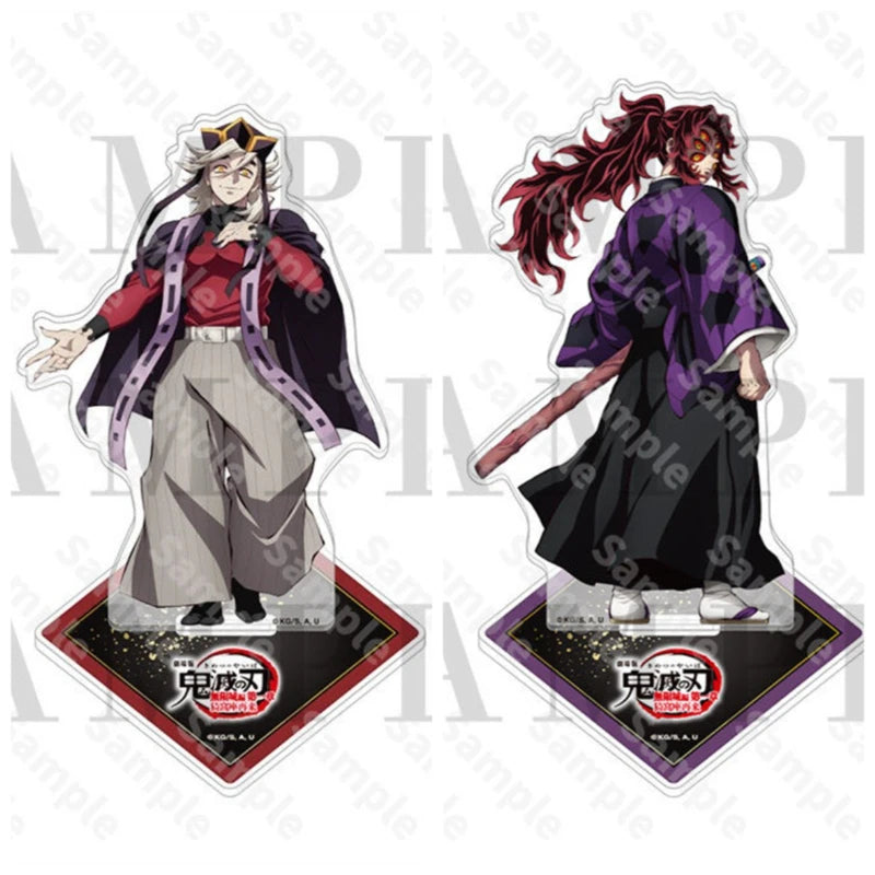 Demon Slayer Anime Peripheral Acrylic Stand Model Kimetsu No Yaiba Douma Kokushibo Akaza Desktop Ornament Fans Collect Gift
