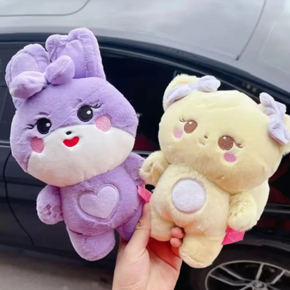 20cm kpop Pink Character Plush Doll BORN PINK World Tour Official Plushies Jennie Lisa Rose Jisoo Kawaii Stuffed Animals