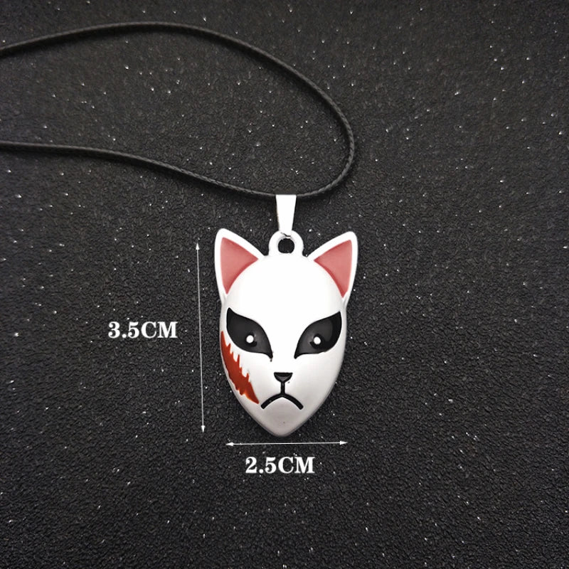 demon slayer pendants key chaintanjiro zodiac rabbit mask y2k accessories cartoon anime metal pendant men cosplay halloween gift