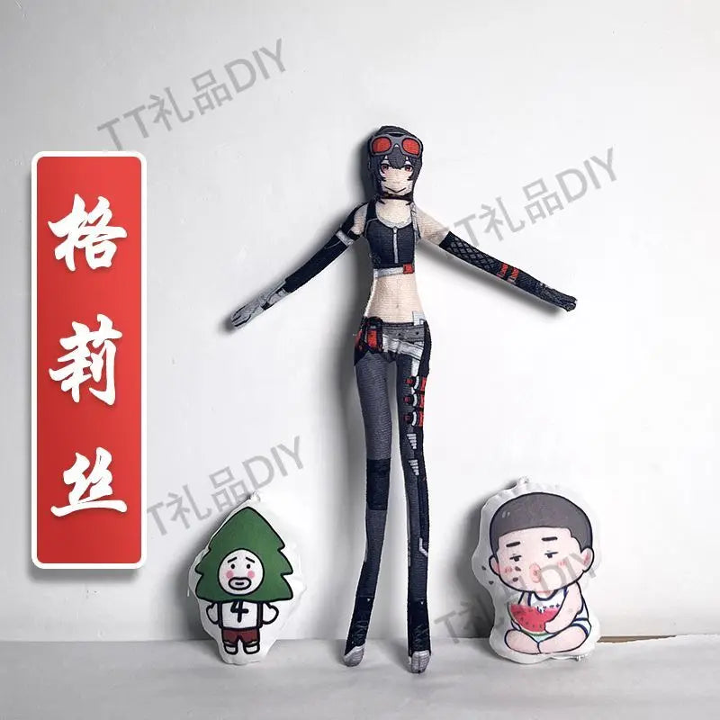 Game Zenless Zone Zero Wise Belle Nicole Demara Von Lycaon Cosplay Doll Plush Stuffed Dolls Abstract Twistable Wire Accessories