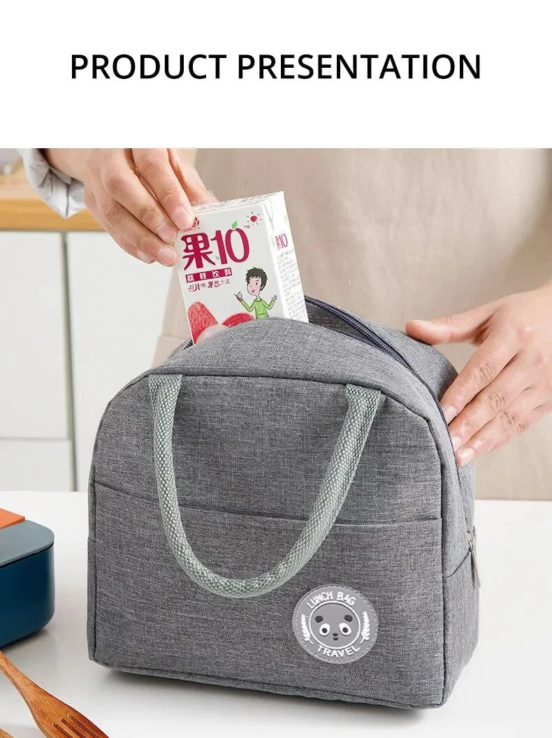 Insulated Lunch Bag Insulation Bento Pack Aluminum Foil Rice Bag Meal Pack Ice Pack Student Bento Lunch Handbag Insulation