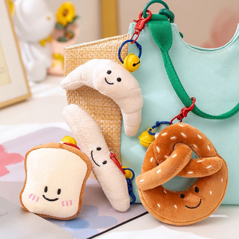 New Cartoon Egg Stuffed Toy Expression Food Bread Toast Series Breakfast Doll Fun Decoration Pillow Baby Comfort Doll Xmas Gifts