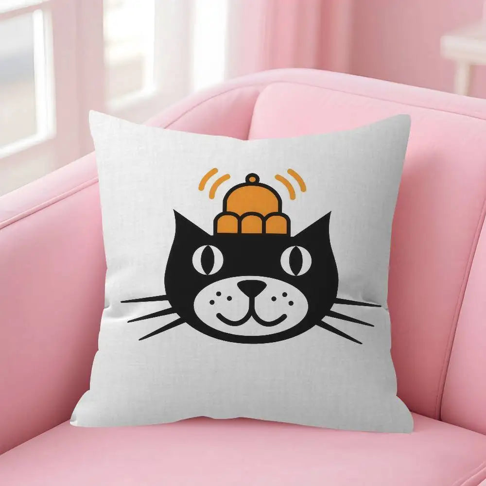 Cute Cartoon J-JellycatS Anime(1)  Maple Design Cushion Cover Happy Autumn Harvest decor Holiday Decorati Pillow Cover
