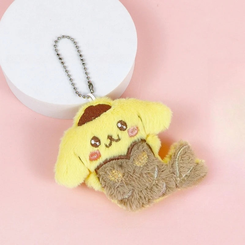 Miniso Halloween decorations Little Demon Sanrio Plush pendant Apiao style Kulomi bag hanging decoration