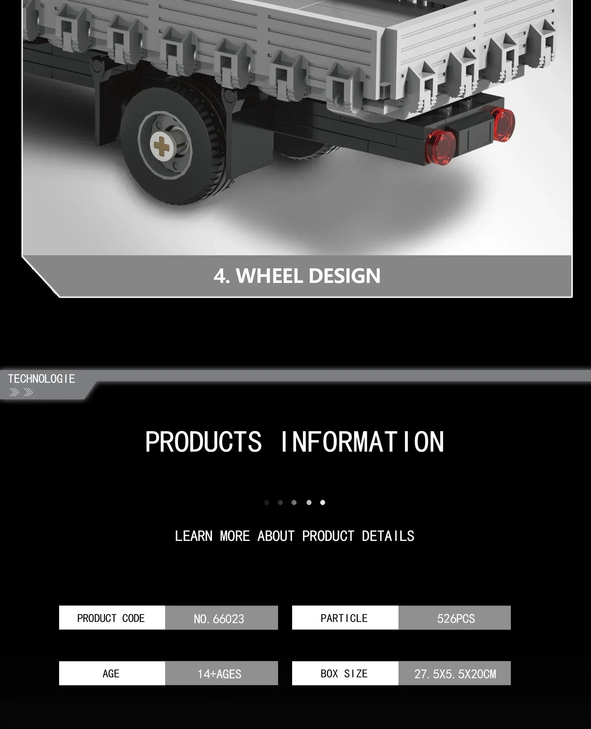349PCS Crane Truck Truck-Mounted Crane MOC Building Blocks Engineering Vehicle Truck Transport Car Model Bricks Toys Gifts 66023