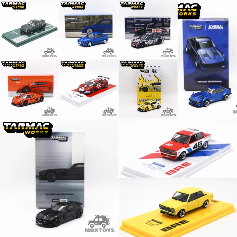 Tarmac Works 1:64 510 / SLS / GR86 / 488 GT3 / Regera Diecast Model Car