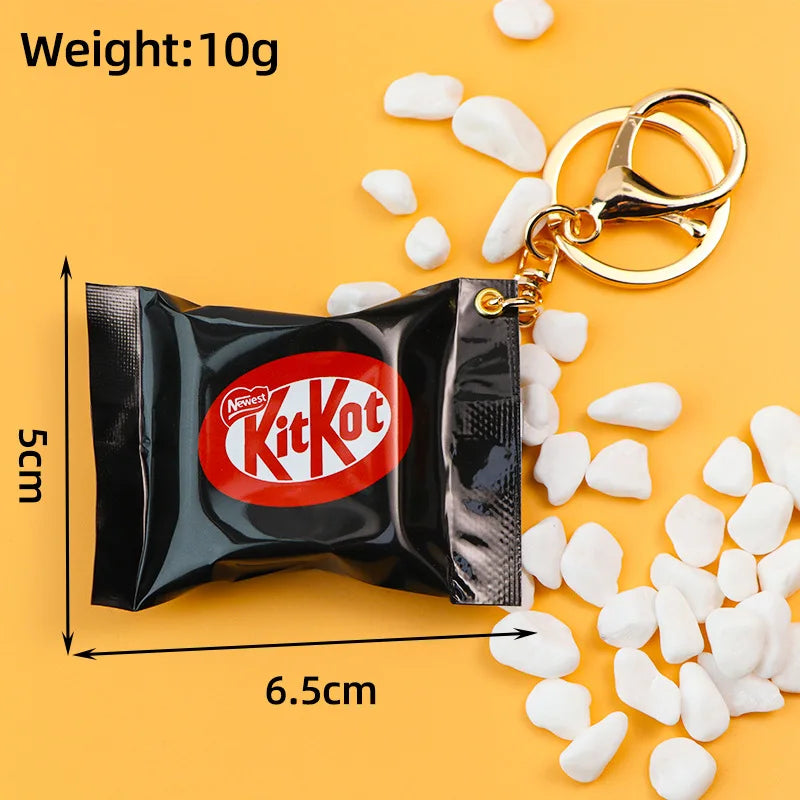 Miniature Kitkat Chocolate Pendant Mini Chocolate Keychain Food Toy Gacha Pendant