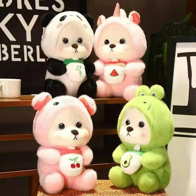 Creative Pig Panda Plush Toy Soft Plush Bear Transformed Animal Doll Cute Sofa Pillow Children's Toy Gift