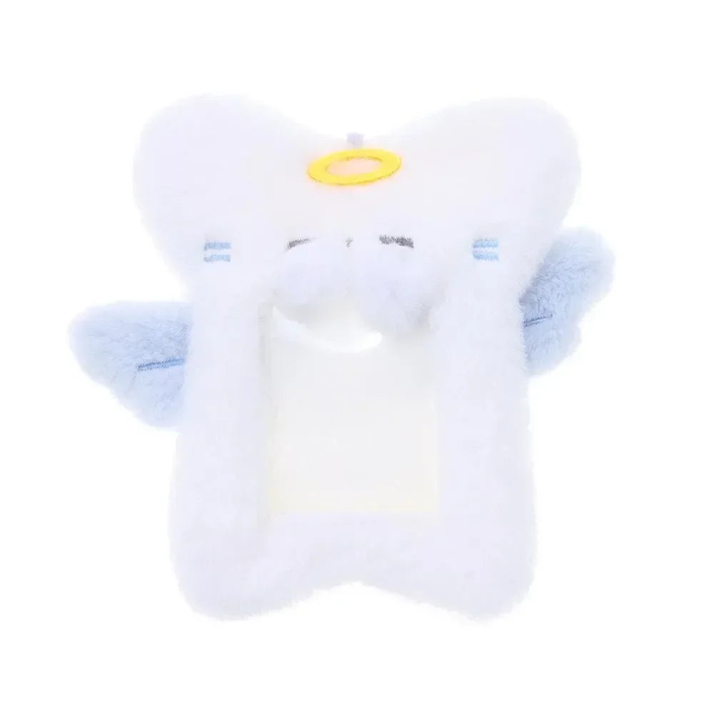 Cute Bag Keychain Plush Photocard Case Cartoon Bag Keychain Fox Photocard Case Idol Photos Protective Cover Student Card Holder