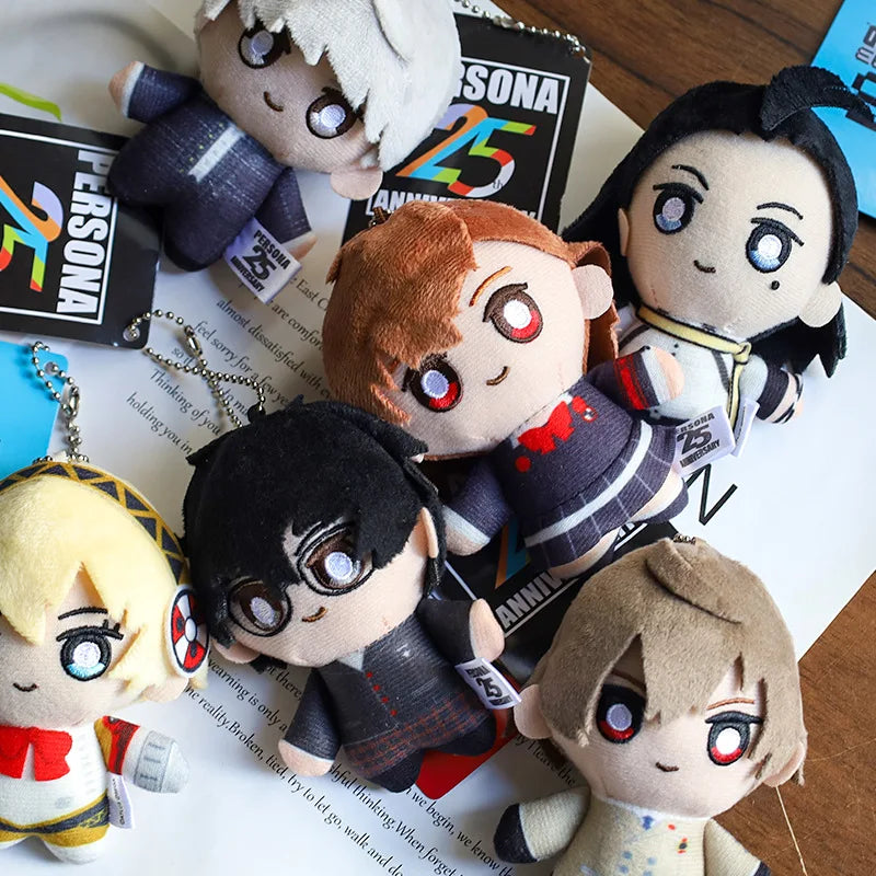 Kawaii Anime Persona Plush Doll Peripheral Keychain Cute Cartoon Persona Stuffed Animals Plush Doll Pendant Keychain Toys Gifts