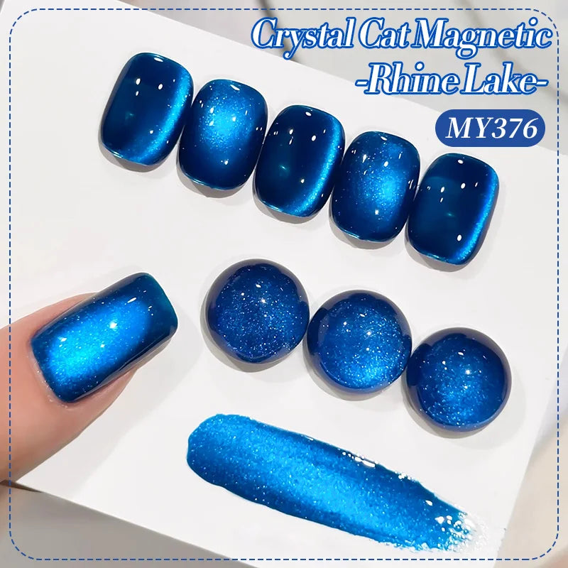 BORN PRETTY HEMA TPO FREE 10ml Rhine Lake Blue Cat Magnetic Gel Polish Semi  Permanent Soak Off UV Gel Nail Art Varnish Manicure