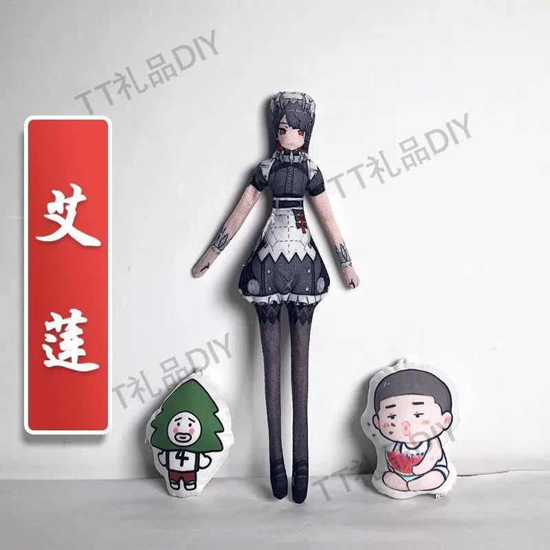 Game Zenless Zone Zero Wise Belle Nicole Demara Von Lycaon Cosplay Doll Plush Stuffed Dolls Abstract Twistable Wire Accessories