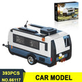 66117 Travel Trailer Model 393pcs Building Block Set SUV Series MOC Bricks Desktop Decoration Kids Toys Gift