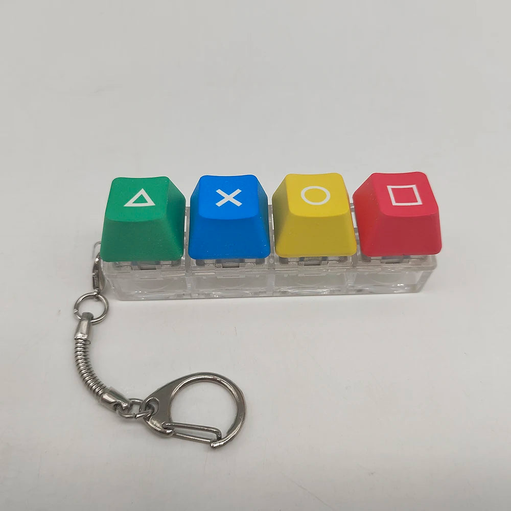 Mechanical Keyboard Key Cap Shaft Tester Keychain Key Ring Fingertip Press Dlow Pressure Toy Novelty Toy