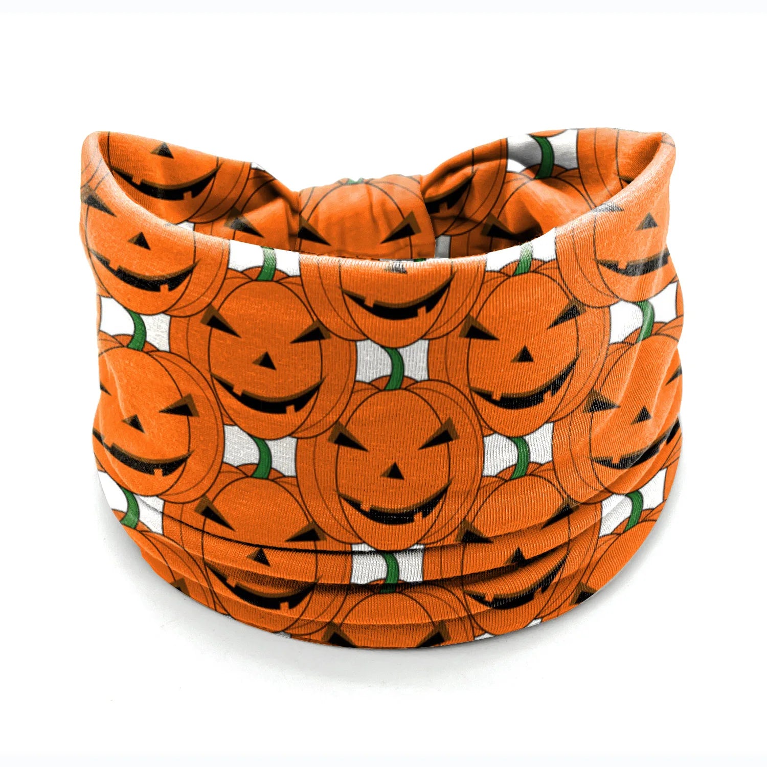 Halloween Headbands For Women Wide Turban Dress Up Costume Headwraps Pumpkin Spider Web Bad Skeleton Hair Band