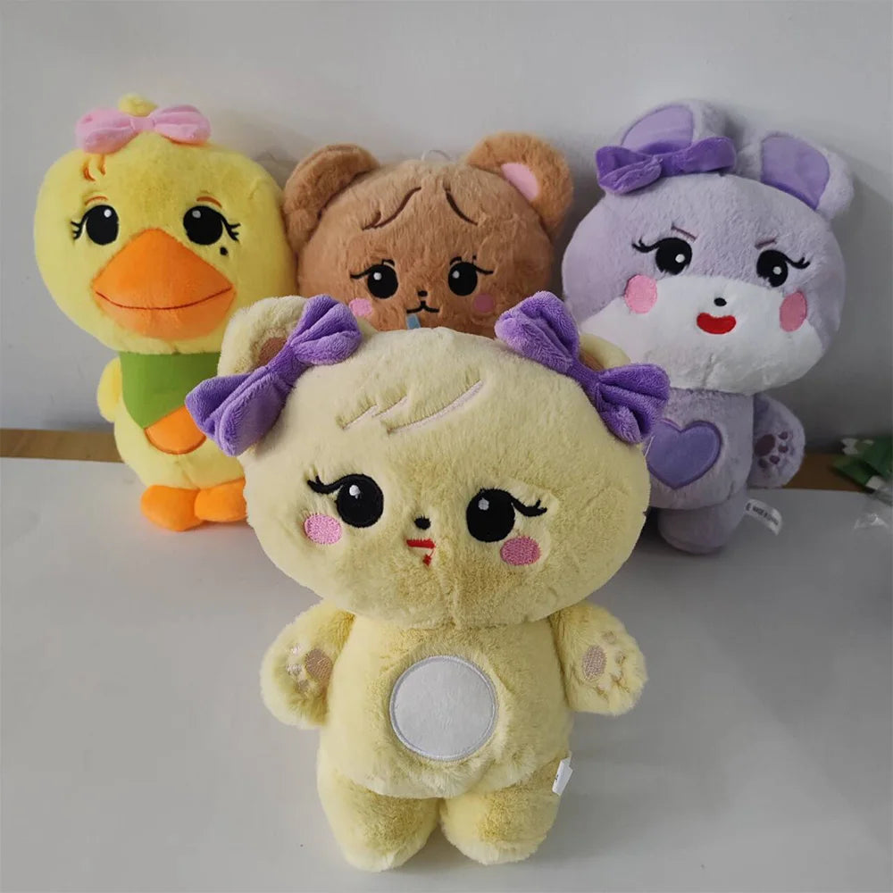 20cm kpop Pink Character Plush Doll BORN PINK World Tour Official Plushies Jennie Lisa Rose Jisoo Kawaii Stuffed Animals