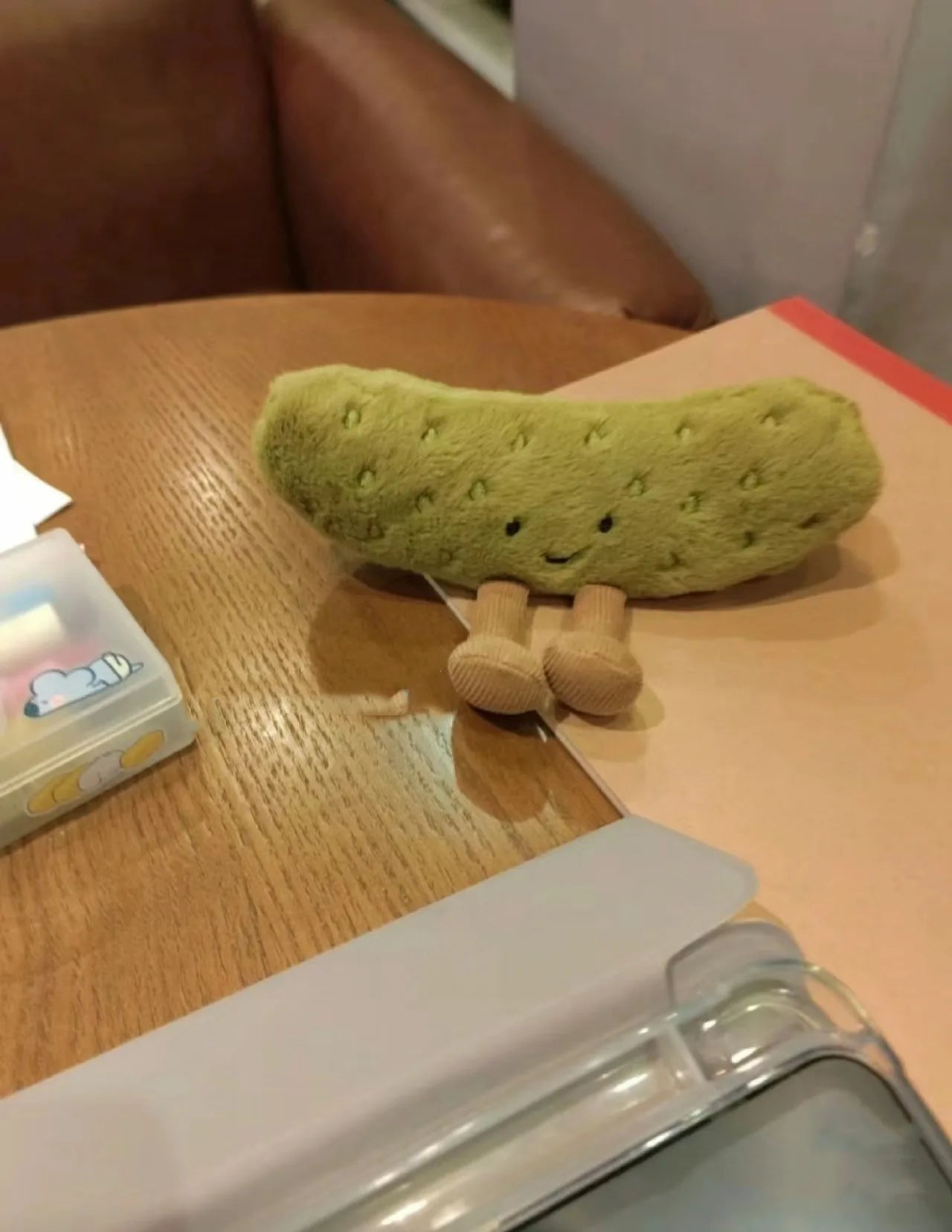 2025 Soft Plush Pickled Cucumber Toys Kawaii Cartoon Dolls Children'S Room Decoration Cushions Pillows Gifts Plush Toy With Legs