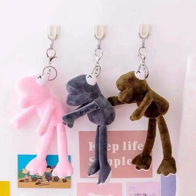 Fashion Frog Plush Doll Pendant Doll Wholesale Stall Doll Bag Key Chain Plush Toy