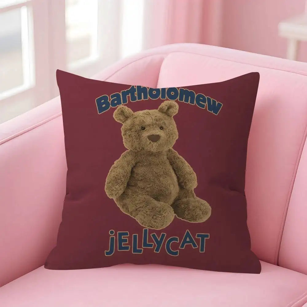 Cute Cartoon J-JellycatS Anime(1)  Maple Design Cushion Cover Happy Autumn Harvest decor Holiday Decorati Pillow Cover