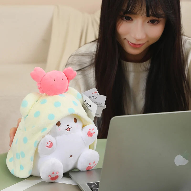 Sanrio Carpet Bear Plush Toy Pendant Kawaii Soft Stuffed Dolls Plush Keychains Home Car Decoration Plush Toys Phone Keyrings